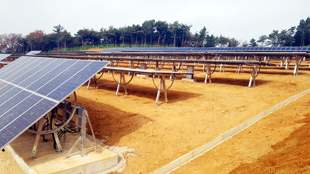 대동강업의 고강도 C형강 등이 적용된 태양광 구조물