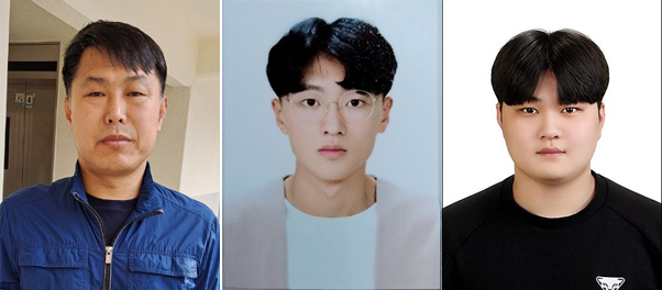 사진 왼쪽부터 포스코히어로즈에 선정된 신태종씨, 김성훈 일병, 김태완씨