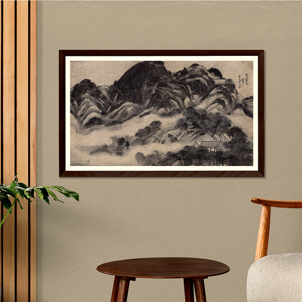 포스코스틸리온이 포스아트로 구현한 인왕제색도.