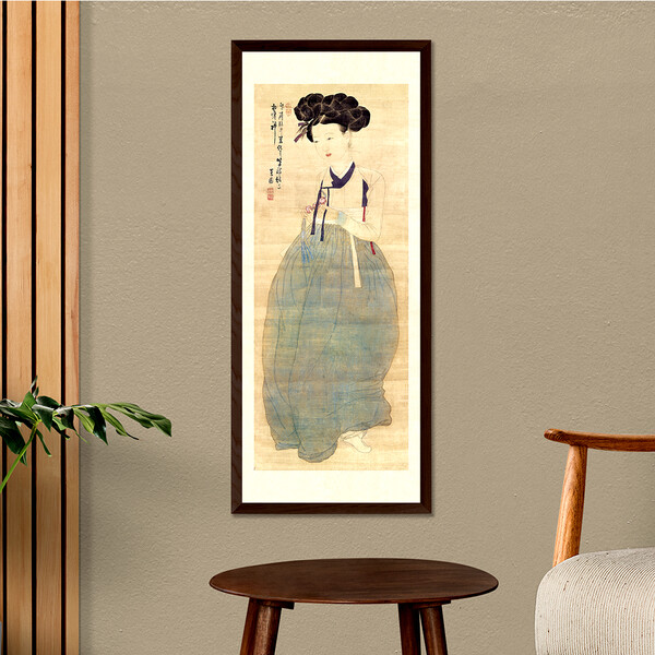 포스코스틸리온의 포스아트로 제작된 미인도 (사진제공 이스틸포유)