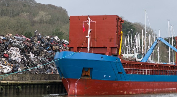 철 스크랩 수입이 2년 2개월째 감소세를 이어갔다. [사진] 일본의 철 스크랩 수출
