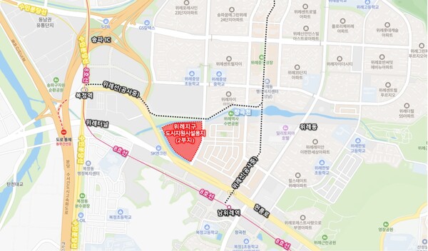 포스코글로벌센터가 입주할 위례지구 도시지원시설용지