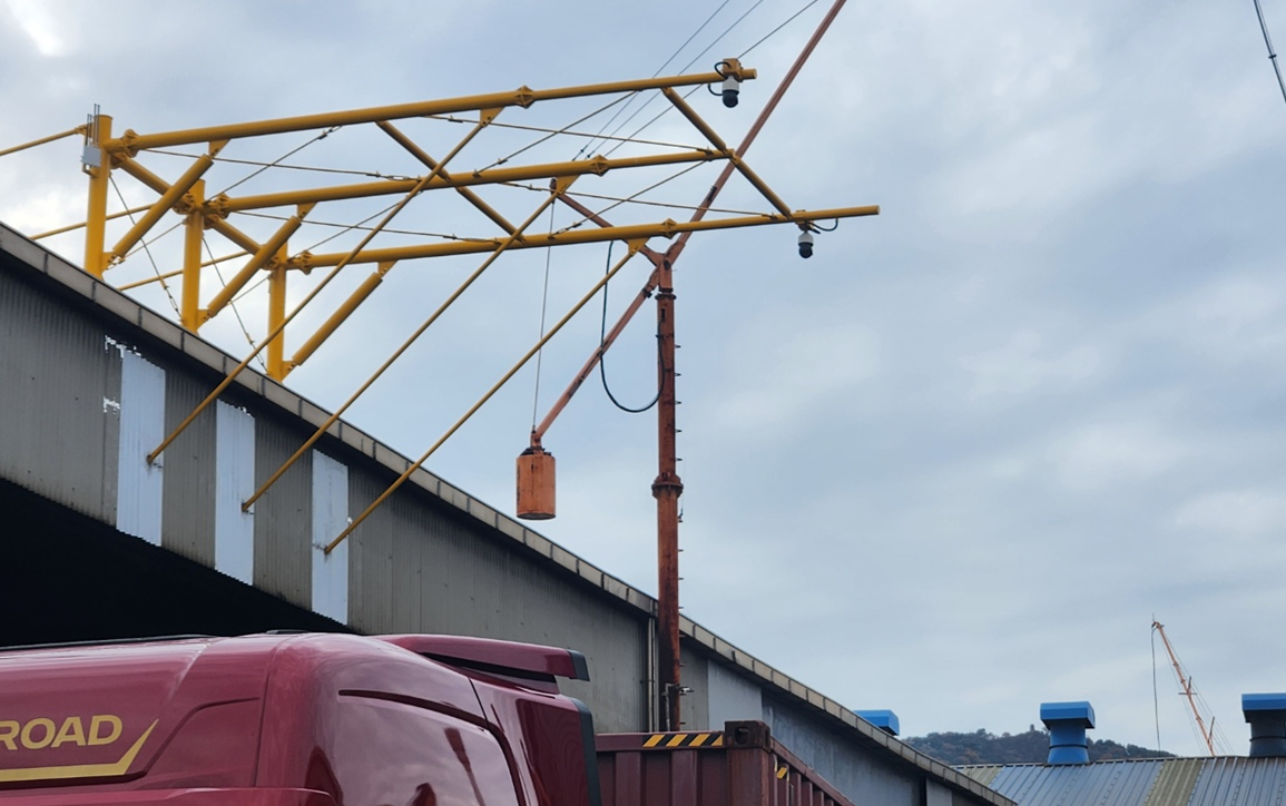 경원스틸 부산 생곡 야드에 설치된 AI 검수용 카메라 [사진] 스틸데일리